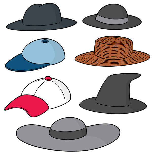 vector conjunto de sombrero - Vector, Imagen