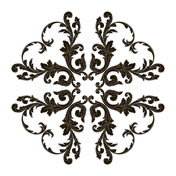 Vetor de ornamento barroco clássico
  - Vetor, Imagem
