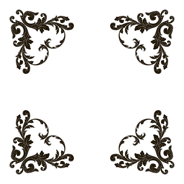 Klasik Barok süsleme vektör  - Vektör, Görsel
