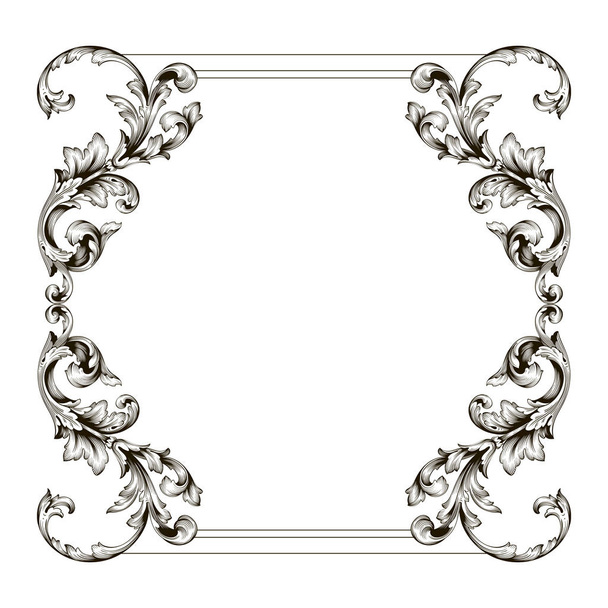 Vecteur d'ornement baroque classique
  - Vecteur, image