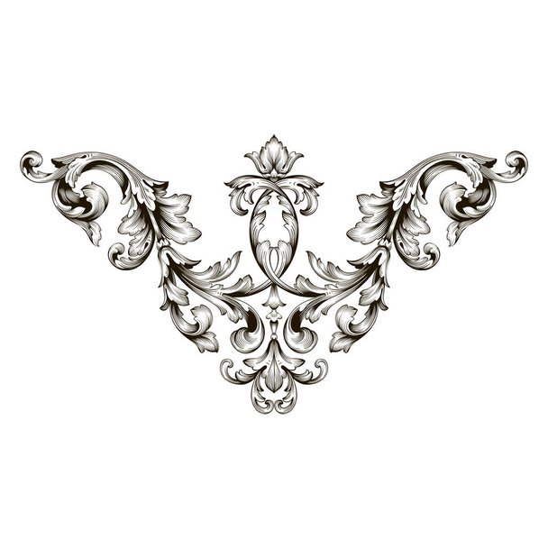 vector clásico ornamento barroco
  - Vector, imagen