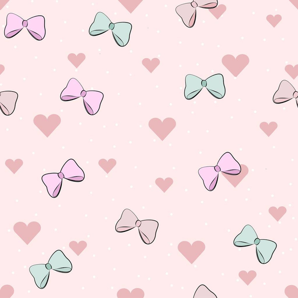 pattern for Valentine's day. romantic cartoon background in gent - Vecteur, image