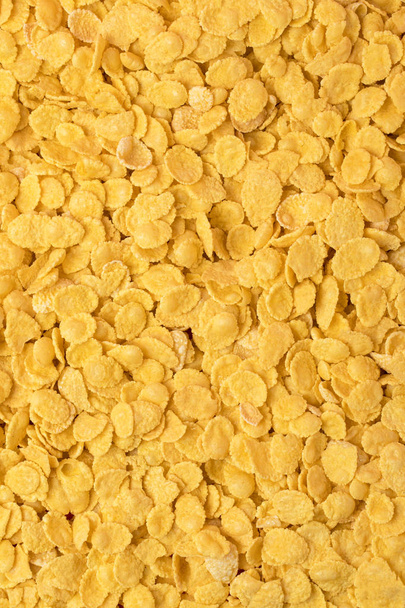 full frame background from delicious crunchy corn flakes  - Фото, изображение