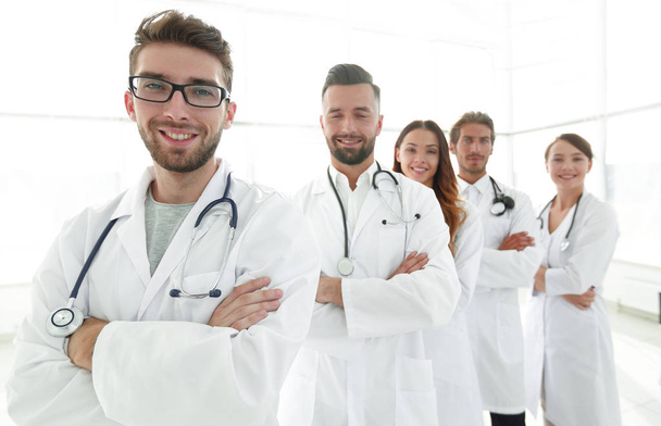 group portrait of leading medical professionals. - Foto, imagen