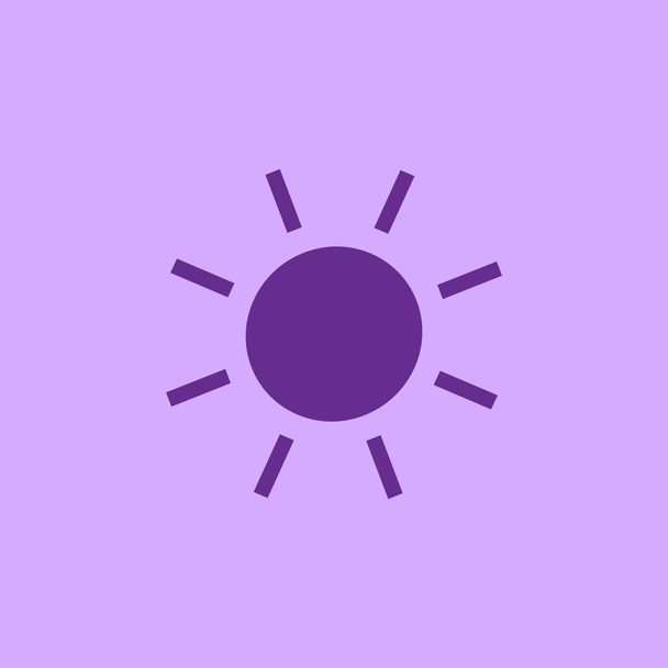 Icono del sol, ilustración
 - Vector, Imagen