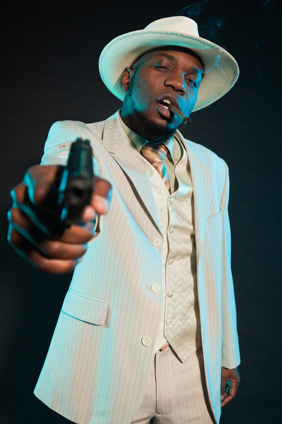 mafia noire américaine gangster homme
. - Photo, image