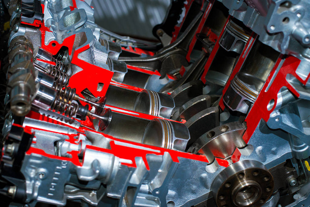 Reciprocating piston system motor vehicle - Фото, изображение