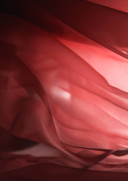 smyslné hladké červený satén - Fotografie, Obrázek