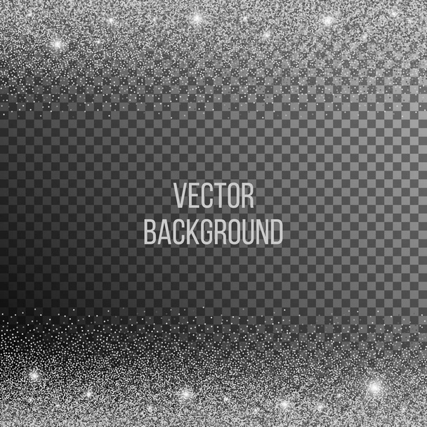 Abstract background of random falling silver dots - Vecteur, image