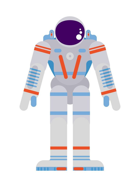 pioneer astronaut in a spacesuit on a white background - Vector, Image