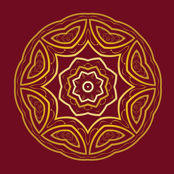 Mandala. Round Ornament Vintage decorative elements. - Vektor, obrázek