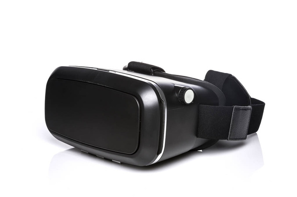 casco realtà virtuale nera (VR) isolato su sfondo bianco
 - Foto, immagini