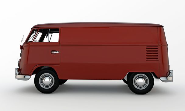 Red van - Photo, Image