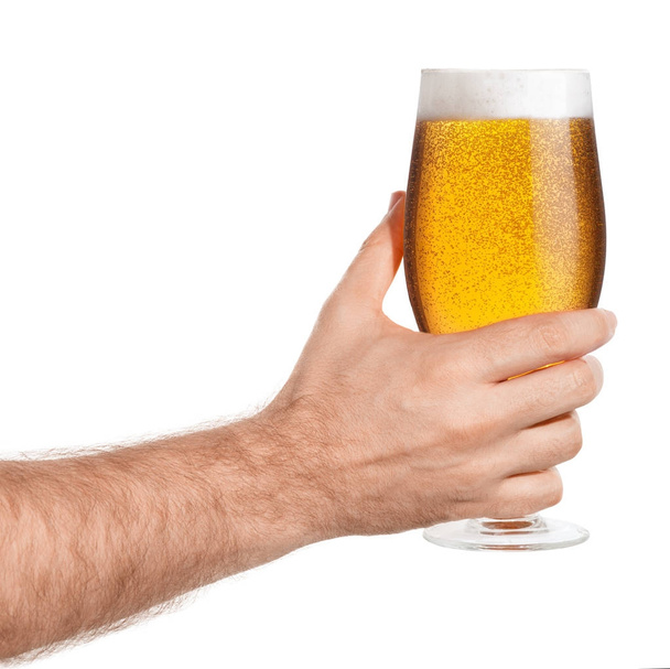 hand with beer - Foto, imagen
