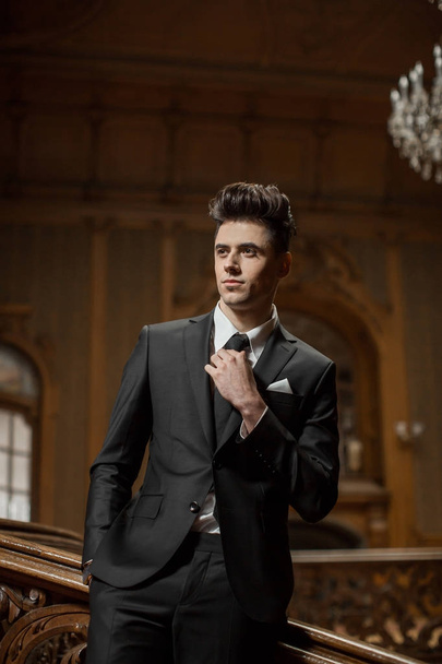 stylish guy in an expensive suit - Fotó, kép