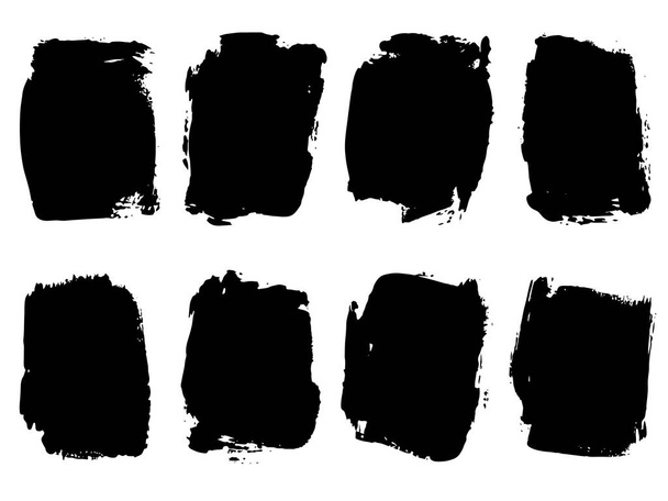 ensemble de peinture noire artistique fait à la main pinceau créatif course milieux
  - Photo, image