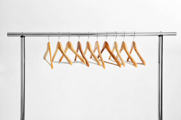 Wardrobe stand with hangers   - Fotoğraf, Görsel