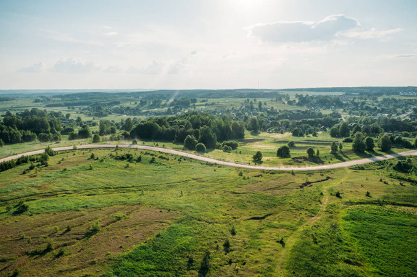 Beautiful summer landscape of Kreva, Grodno Region, Belarus - Photo, Image