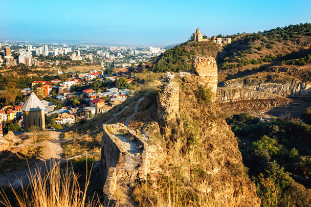 territory of the ancient fortress Narikala, old Tbilisi, Georgia - Fotografie, Obrázek