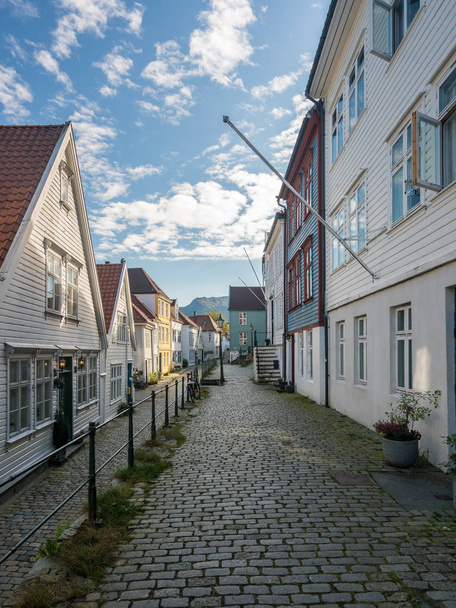 Ytre Markeveien Street in Bergen Noorwegen - Foto, afbeelding