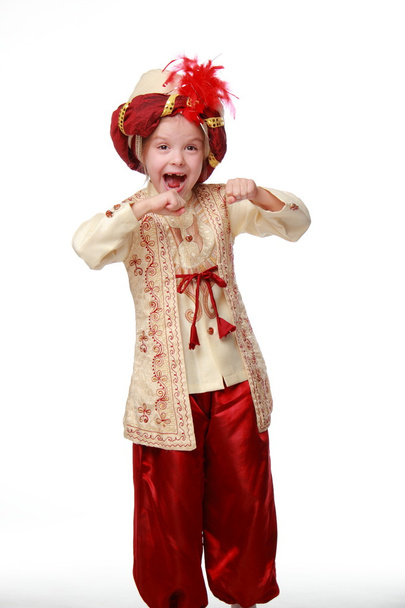 Girl dressed as sultan - Foto, Imagen