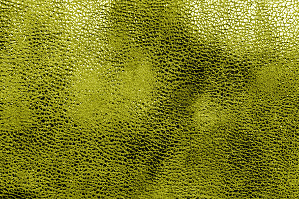 Leather texture in yellow color. - Photo, Image