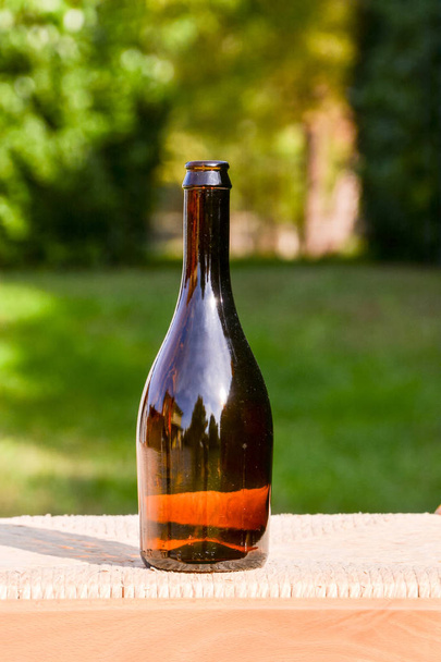 Photo Picture of Vintage Old Fashioned Glass Bottle - Photo, Image