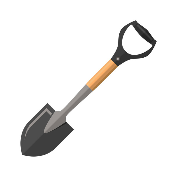 Shovel on White Background - Vector, Image
