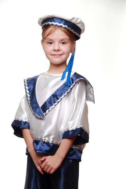 Little girl in a sailor suit - Valokuva, kuva