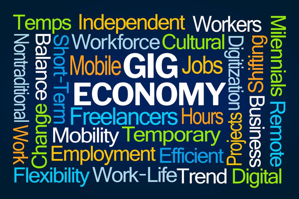 Gig Economy Word Cloud - Photo, Image