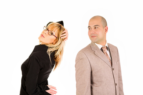 Businesswoman and businessman partners - Photo, Image