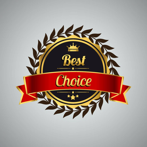 Best choice label, vector illustration - Vector, Image