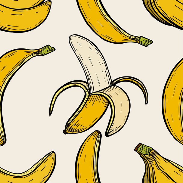 Háttér banánnal - Vektor, kép