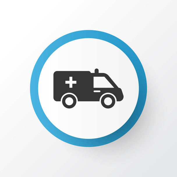 Ambulance pictogram symbool. Premium kwaliteit geïsoleerd EHBO element in de trendy stijl. - Vector, afbeelding