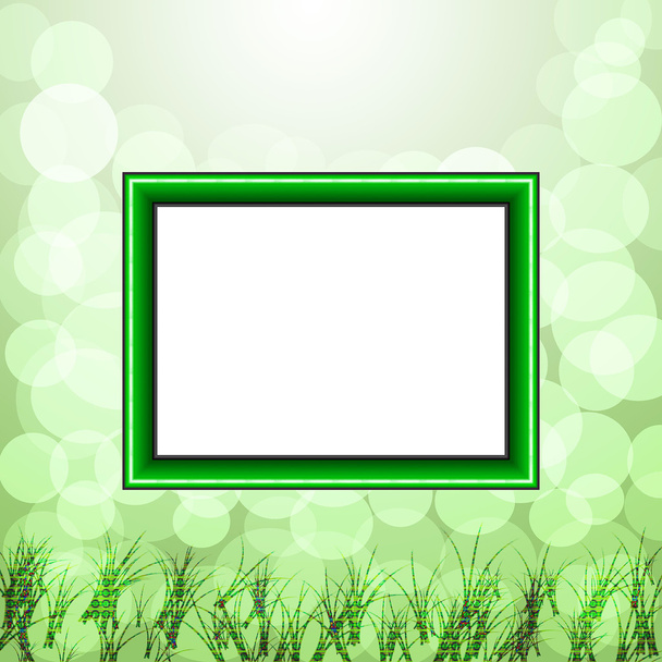scope for a design on a green background - Photo, Image