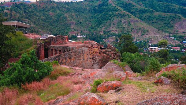 Biete Gabriel Rufael rots gehouwen kerk, Lalibela, Ethiopië - Foto, afbeelding