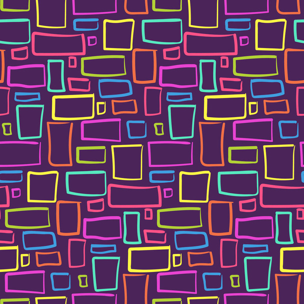 Abstract tribal pattern with colorful rectangles - Vecteur, image