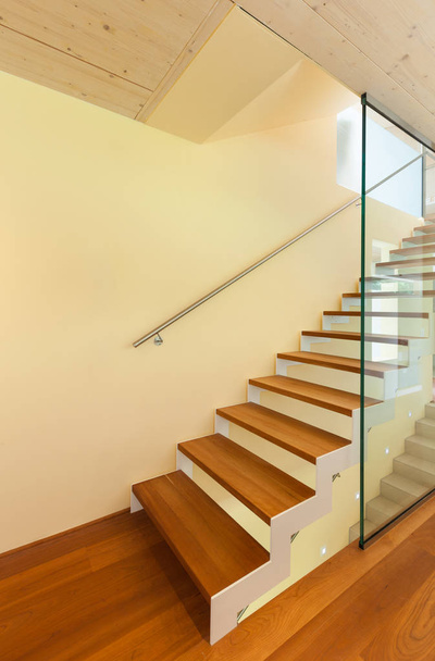 modern architecture, interior, staircase - 写真・画像