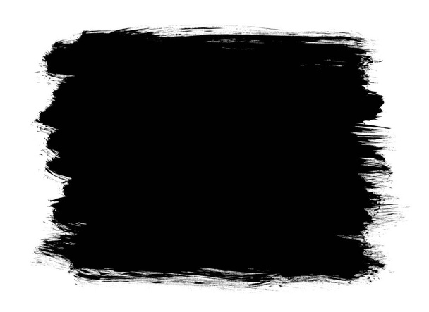 forma abstracta pintada aislada sobre un fondo blanco
 - Foto, imagen