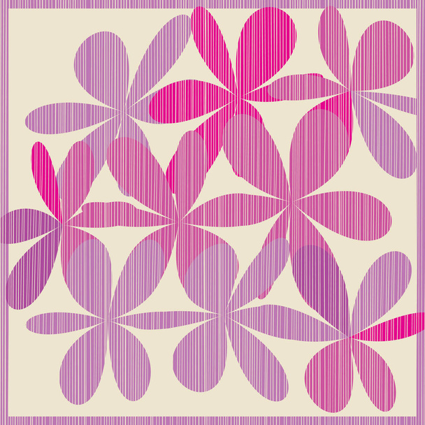 Set of Grunge Flower Shapes - Vektor, kép