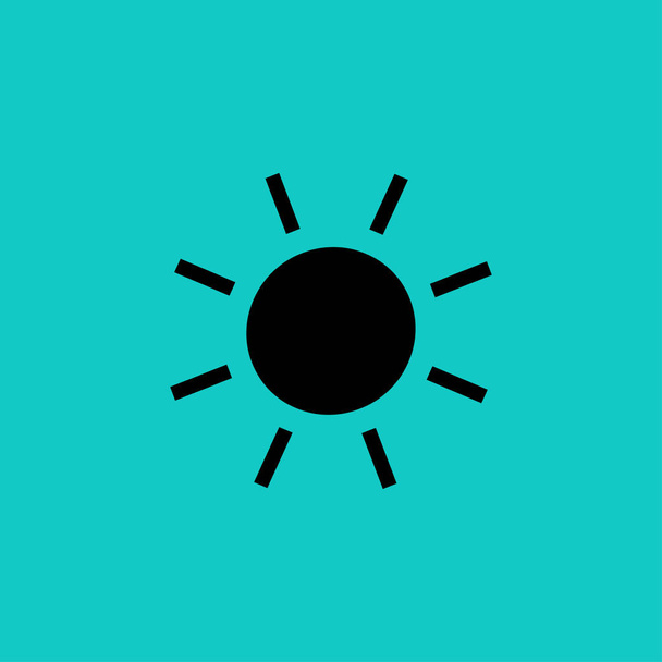 icono del sol, ilustración vectorial - Vector, Imagen