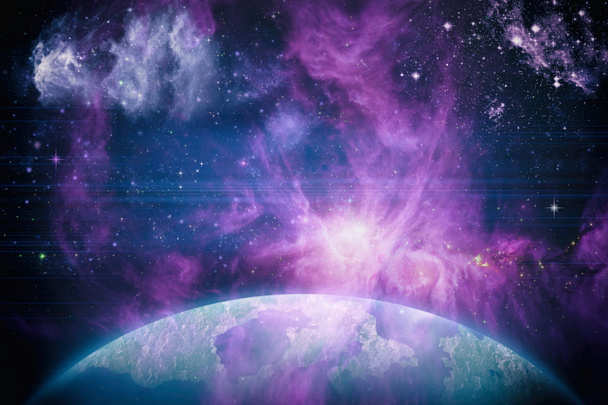 High quality space background. Elements of this image furnished by NASA. - Photo, Image