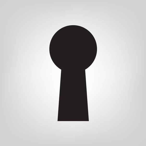Schlüsselloch-Icon-Vektor-Illustration - Vektor, Bild