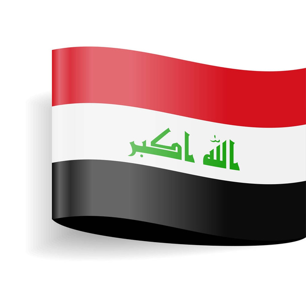 Iraq Icona etichetta vettoriale bandiera
 - Vettoriali, immagini