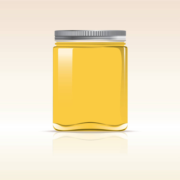 Botella de miel
 - Vector, Imagen