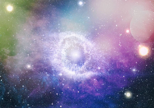 Colorful deep space. Universe concept background. Elements of this image furnished by NASA - Photo, Image