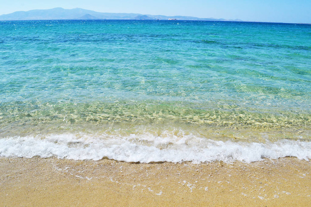 Mikri Vigla strandon Naxos sziget Kükládok-Görögország - Fotó, kép