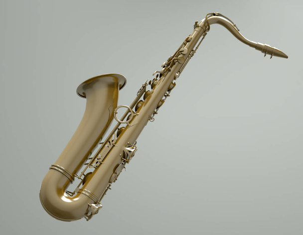 Saxophone - 3d illustration - Photo, Image