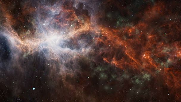 pole gwiazd w przestrzeń kosmiczną wiele lat świetlnych od ziemi. elementy tego obrazu, dostarczone przez nasa - Zdjęcie, obraz