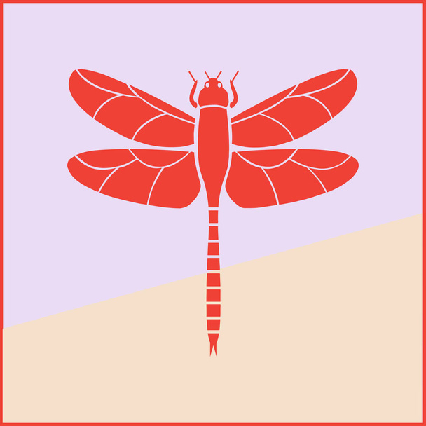 Icona astratta della libellula di design
 - Vettoriali, immagini